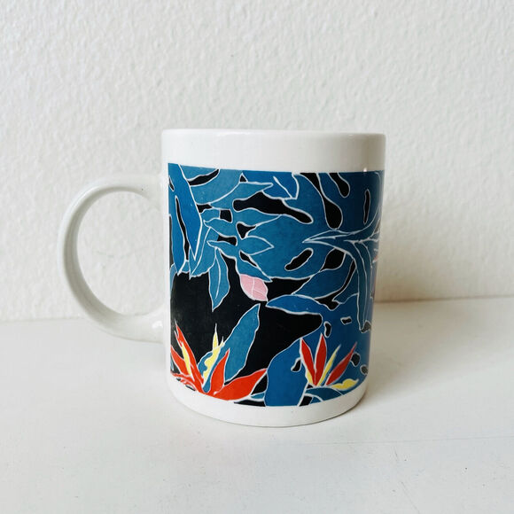 Hilo Hattie Other - Vintage 1990’s Hilo Hattie Bird of Paradise Mug Coffee Cup Hawaii RARE PATTERN